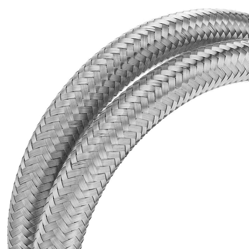 Partschoice 12FT 6AN 3/8 Fuel Line Hose Braided Stainless Steel w/6pcs AN6 Hose Fitting Kit - Image 3